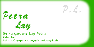 petra lay business card